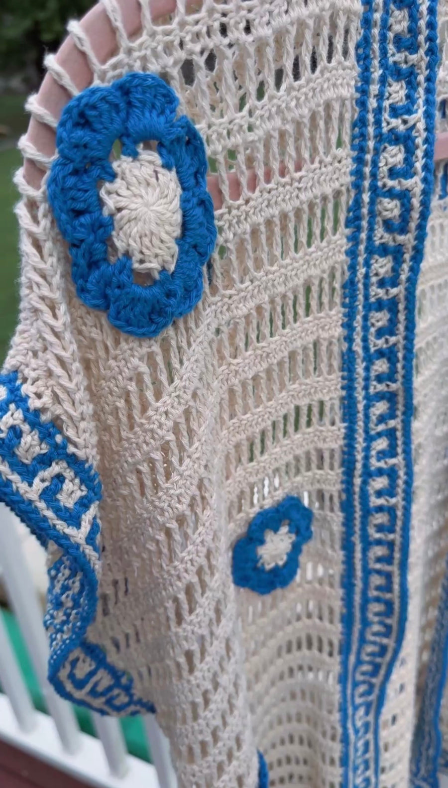 Greek Isles Crochet Vest