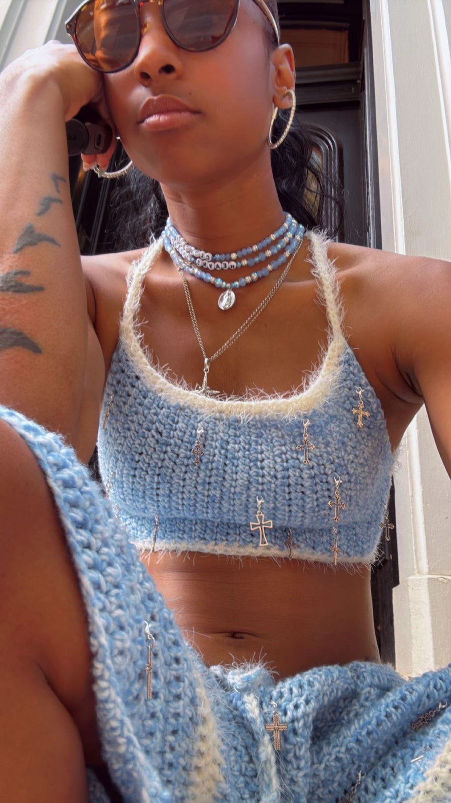 Heavens Threat Beaded Choker Set
