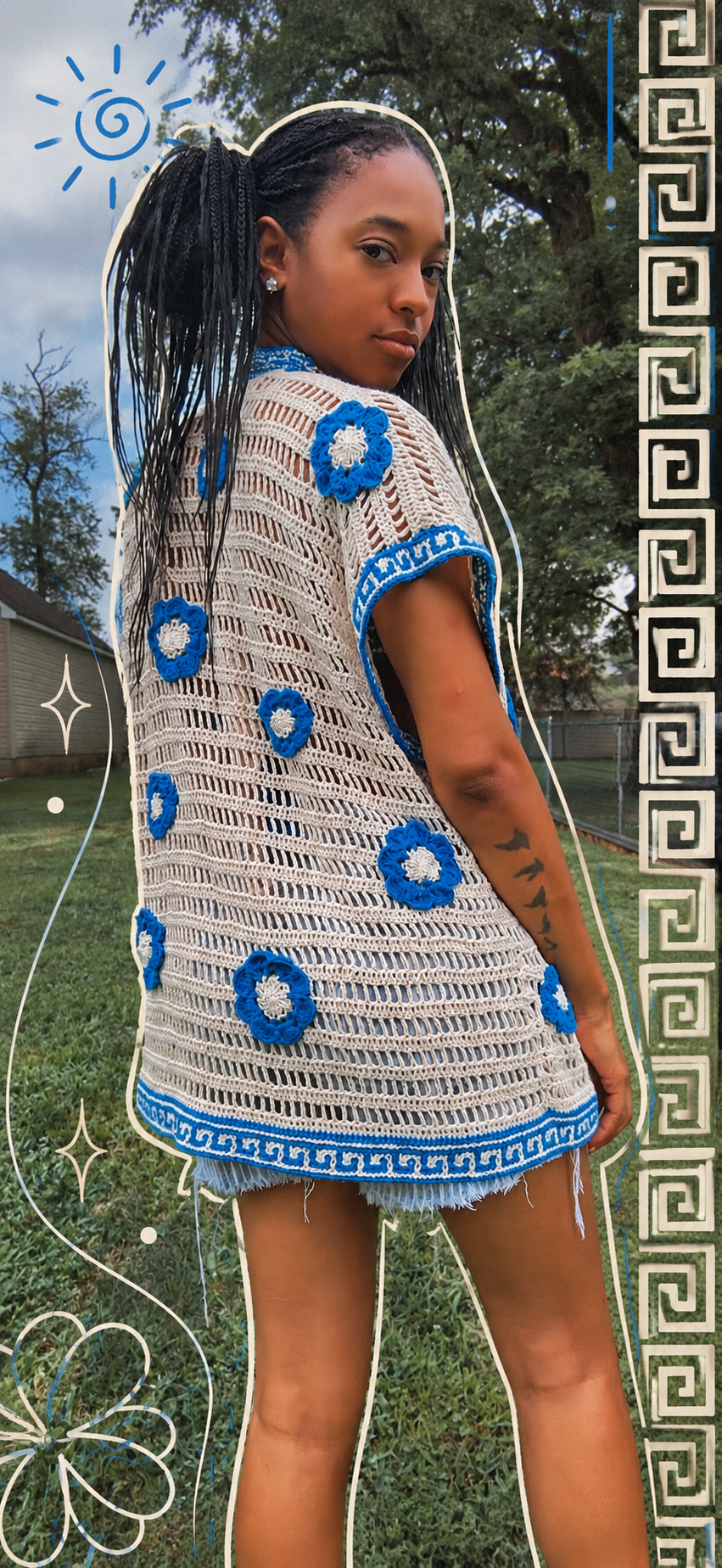 Greek Isles Crochet Vest