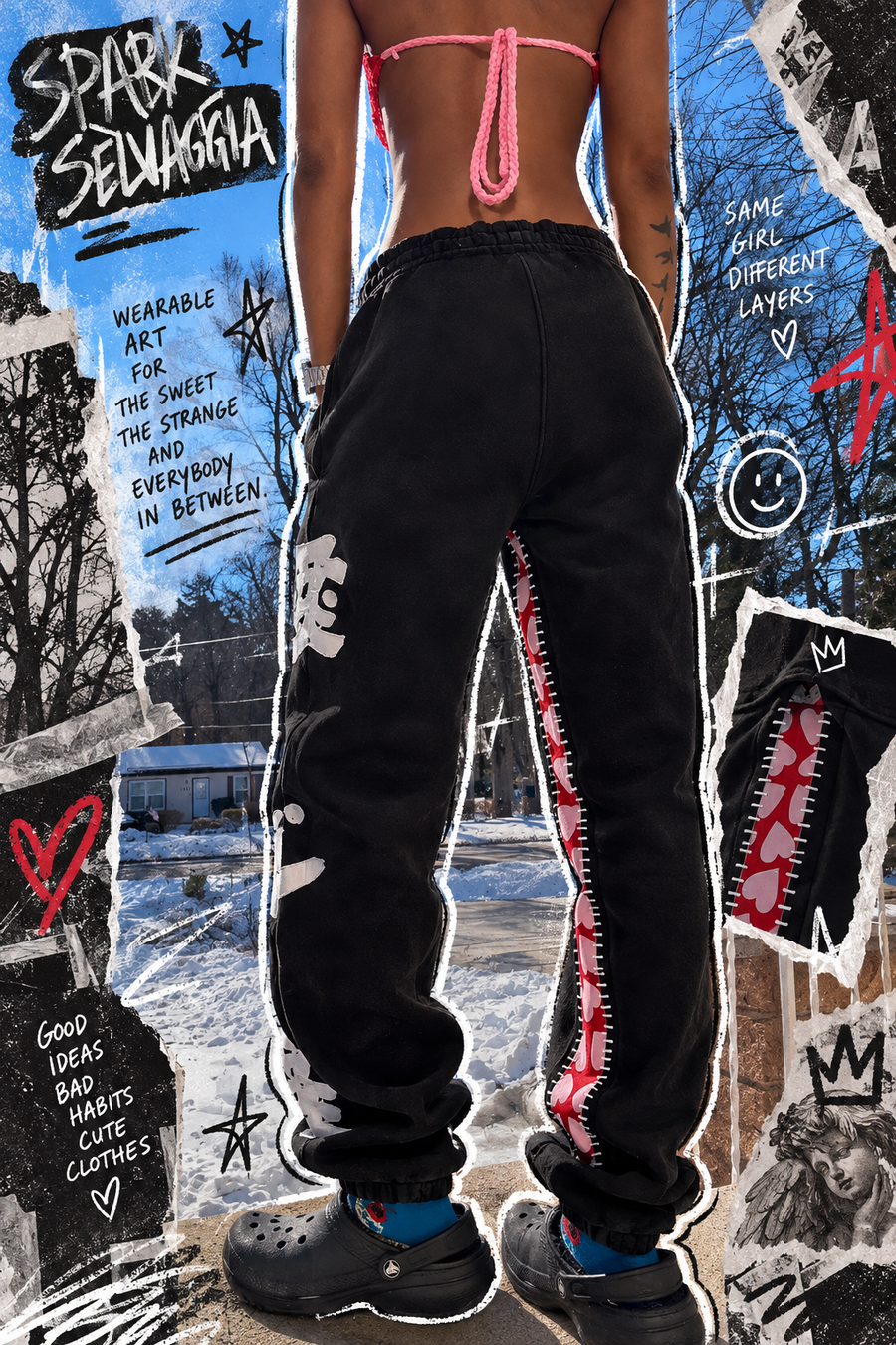 Amore Cucito Pants (Stitched Love)